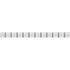 Бордюр 20x1,4  Бисер белый серебро